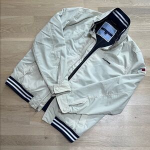 Tommy Hilfiger Off-White Jacket with Navy Details